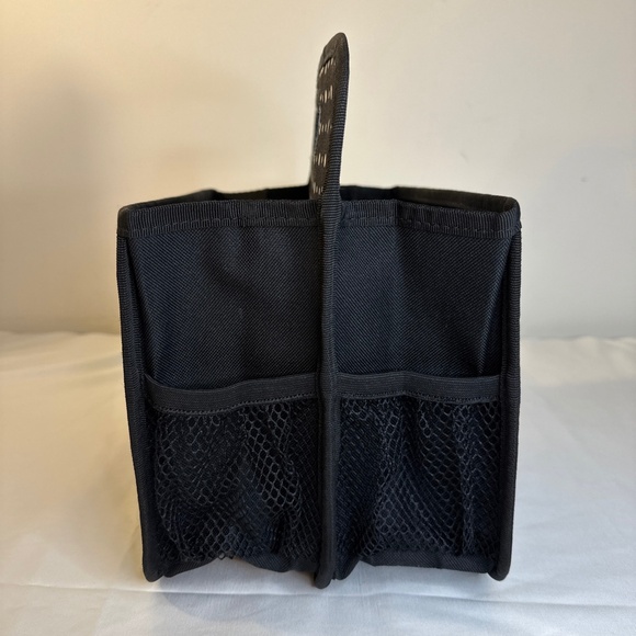 Thirty-One Double Duty Caddy Black White Dot Collapsible Tote Unicorn Organizer - Picture 4 of 9